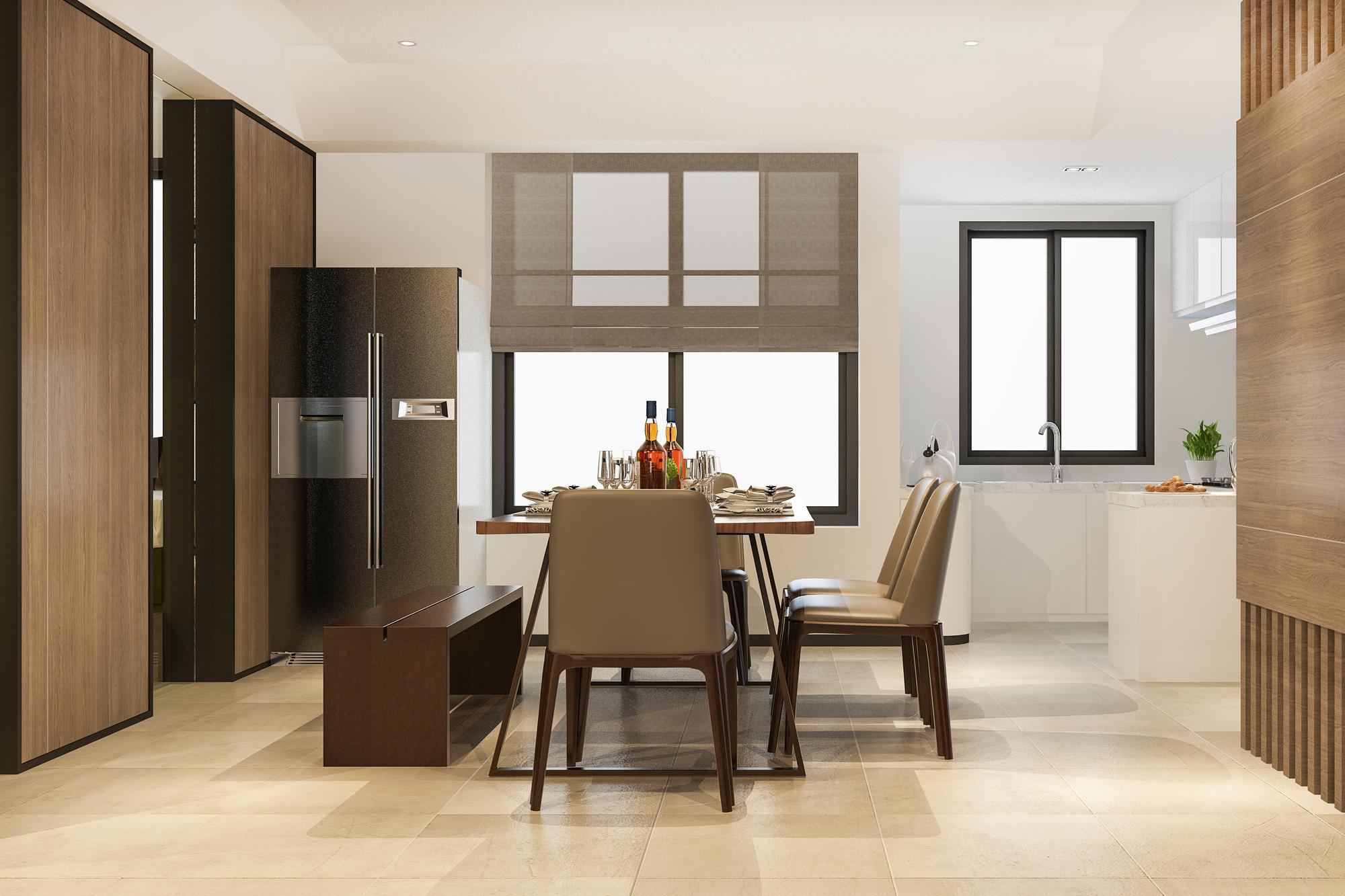Diseño y reforma de cocina moderna con mobiliario blanco en Gernika